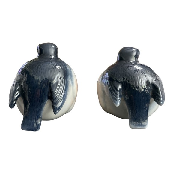 VINTAGE BLUE BIRD SALT AND PEPPER S&P SHAKERS BONE CHINA ARDALT MADE IN TAIWAN - Picture 5 of 13